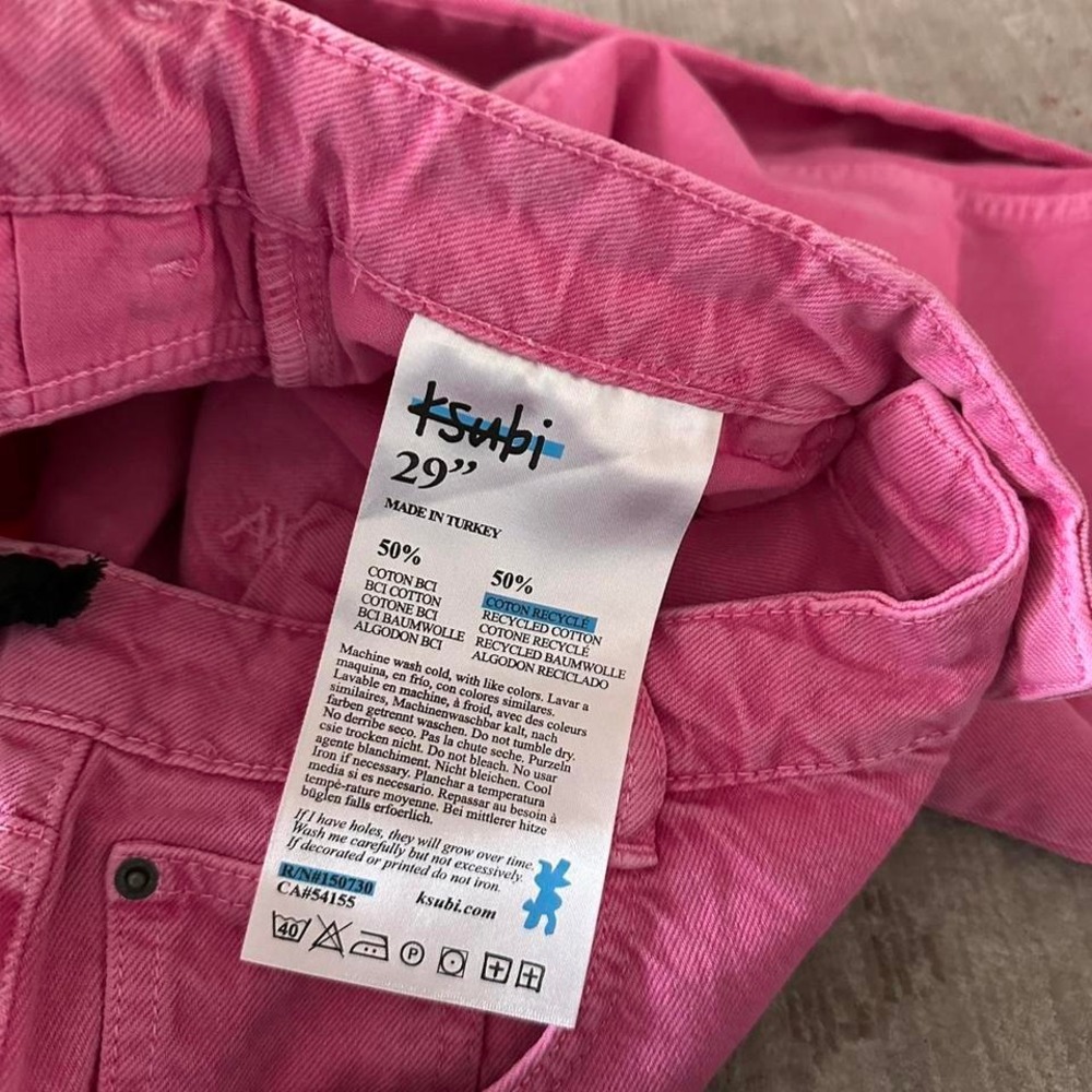 NWT‎  Ksubi Brooklyn Fuschia Straight leg Jeans size 29 - Picture 8 of 8